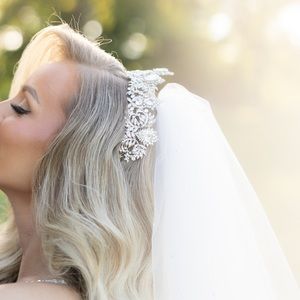 couture bridal head piece